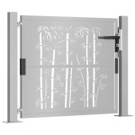 vidaXL Poartă pentru grădină, 105x105 cm, oțel corten, model bambus