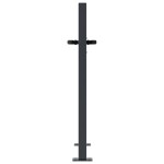 vidaXL Poartă de grădină antracit 100x75 cm oțel, design pătrat