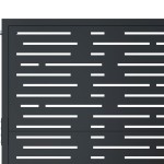 vidaXL Poartă de grădină antracit 100x100 cm oțel, design pătrat