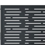 vidaXL Poartă de grădină antracit 100x125 cm oțel, design pătrat