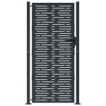 vidaXL Poartă de grădină antracit 100x175 cm oțel, design pătrat