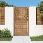 vidaXL Poartă pentru grădină, 105x180 cm, oțel corten, dreptunghiuri vidaXL Poartă pentru grădină, 105x180 cm, oțel corten, dreptunghiuri