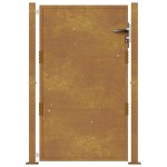 vidaXL Poartă pentru grădină, 105x130 cm, oțel corten vidaXL Poartă pentru grădină, 105x130 cm, oțel corten