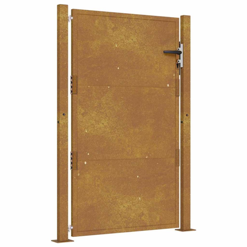 vidaXL Poartă pentru grădină, 105x155 cm, oțel corten