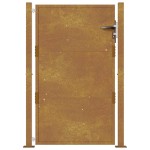 vidaXL Poartă pentru grădină, 105x155 cm, oțel corten