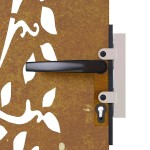 vidaXL Poartă pentru grădină, 85x75 cm, oțel corten, model copac