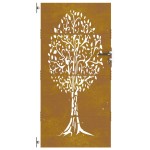 vidaXL Poartă pentru grădină, 85x200 cm, oțel corten, model copac vidaXL Poartă pentru grădină, 85x200 cm, oțel corten, model copac