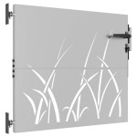 vidaXL Poartă pentru grădină, 85x75 cm, oțel corten, model iarbă vidaXL Poartă pentru grădină, 85x75 cm, oțel corten, model iarbă