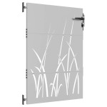 vidaXL Poartă pentru grădină, 85x125 cm, oțel corten, model iarbă