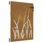 vidaXL Poartă pentru grădină, 85x150 cm, oțel corten, model iarbă vidaXL Poartă pentru grădină, 85x150 cm, oțel corten, model iarbă