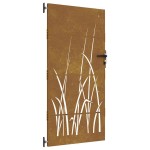 vidaXL Poartă pentru grădină, 85x175 cm, oțel corten, model iarbă vidaXL Poartă pentru grădină, 85x175 cm, oțel corten, model iarbă