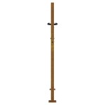 vidaXL Poartă pentru grădină, 105x130 cm, oțel corten, model iarbă