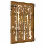 vidaXL Poartă pentru grădină, 85x150 cm, oțel corten, model bambus vidaXL Poartă pentru grădină, 85x150 cm, oțel corten, model bambus