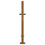 vidaXL Poartă de grădină 100x75 cm oțel corten, design bambus