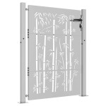 vidaXL Poartă pentru grădină, 105x130 cm, oțel corten, model bambus vidaXL Poartă pentru grădină, 105x130 cm, oțel corten, model bambus
