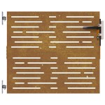 vidaXL Poartă pentru grădină, 85x75 cm, oțel corten, dreptunghiuri vidaXL Poartă pentru grădină, 85x75 cm, oțel corten, dreptunghiuri
