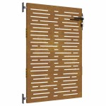 vidaXL Poartă pentru grădină, 85x150 cm, oțel corten, dreptunghiuri