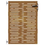 vidaXL Poartă pentru grădină, 85x150 cm, oțel corten, dreptunghiuri