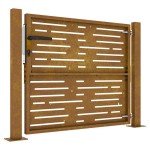 vidaXL Poartă pentru grădină, 105x80 cm, oțel corten, dreptunghiuri vidaXL Poartă pentru grădină, 105x80 cm, oțel corten, dreptunghiuri