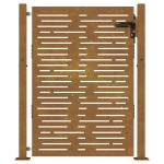 vidaXL Poartă pentru grădină, 105x130 cm, oțel corten, dreptunghiuri vidaXL Poartă pentru grădină, 105x130 cm, oțel corten, dreptunghiuri