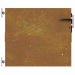 vidaXL Poartă pentru grădină, 85x100 cm, oțel corten