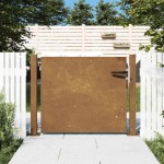 vidaXL Poartă pentru grădină, 105x80 cm, oțel corten