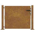 vidaXL Poartă pentru grădină, 105x80 cm, oțel corten