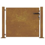vidaXL Poartă pentru grădină, 105x105 cm, oțel corten