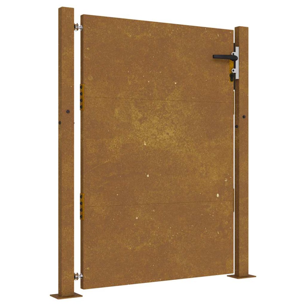 vidaXL Poartă pentru grădină, 105x130 cm, oțel corten