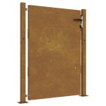 vidaXL Poartă pentru grădină, 105x155 cm, oțel corten