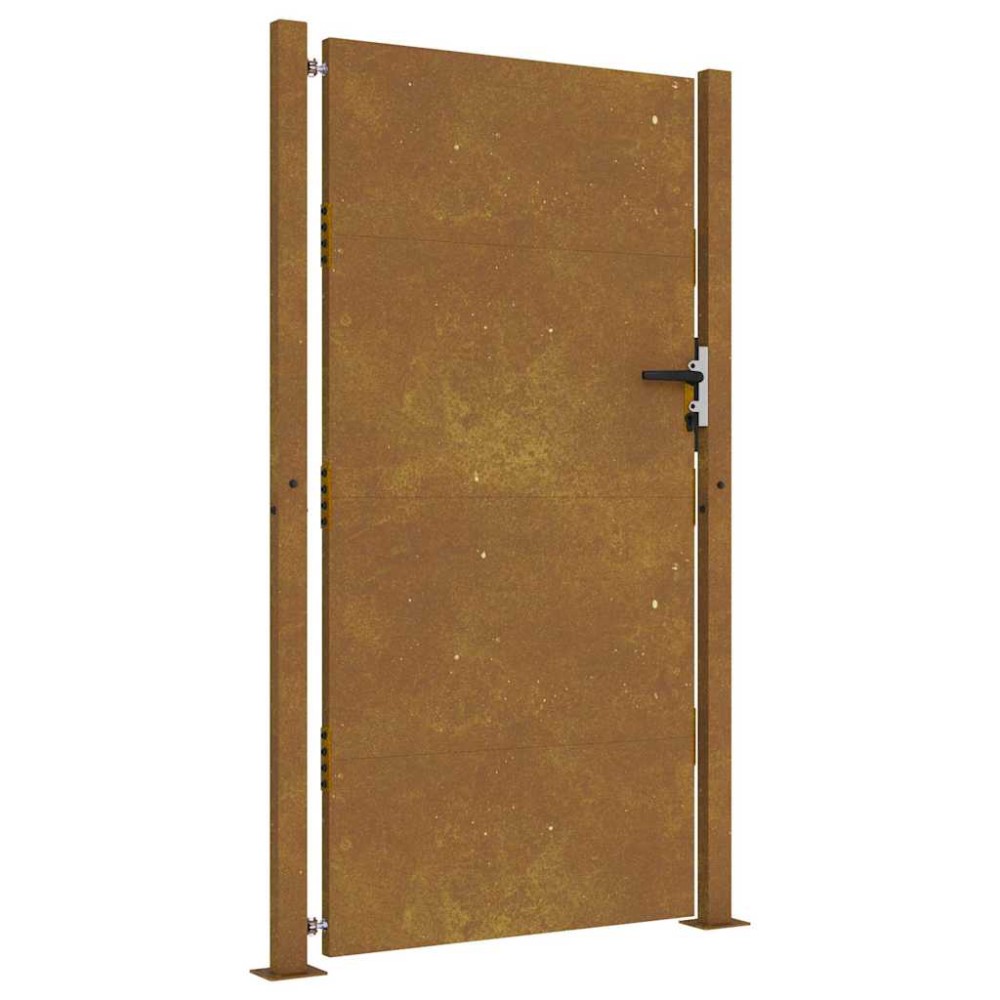 vidaXL Poartă pentru grădină, 105x180 cm, oțel corten, model copac