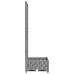 vidaXL Jardinieră de grădină cu spalier gri deschis 40x40x121,5 cm PP vidaXL Jardinieră de grădină cu spalier gri deschis 40x40x121,5 cm PP