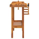 vidaXL Banc de lucru cu menghine, 92x48x83 cm, lemn masiv de acacia vidaXL Banc de lucru cu menghine, 92x48x83 cm, lemn masiv de acacia