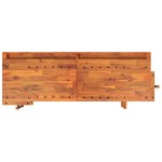 vidaXL Banc de lucru cu sertare și menghine, 192x62x83 cm, lemn acacia vidaXL Banc de lucru cu sertare și menghine, 192x62x83 cm, lemn acacia