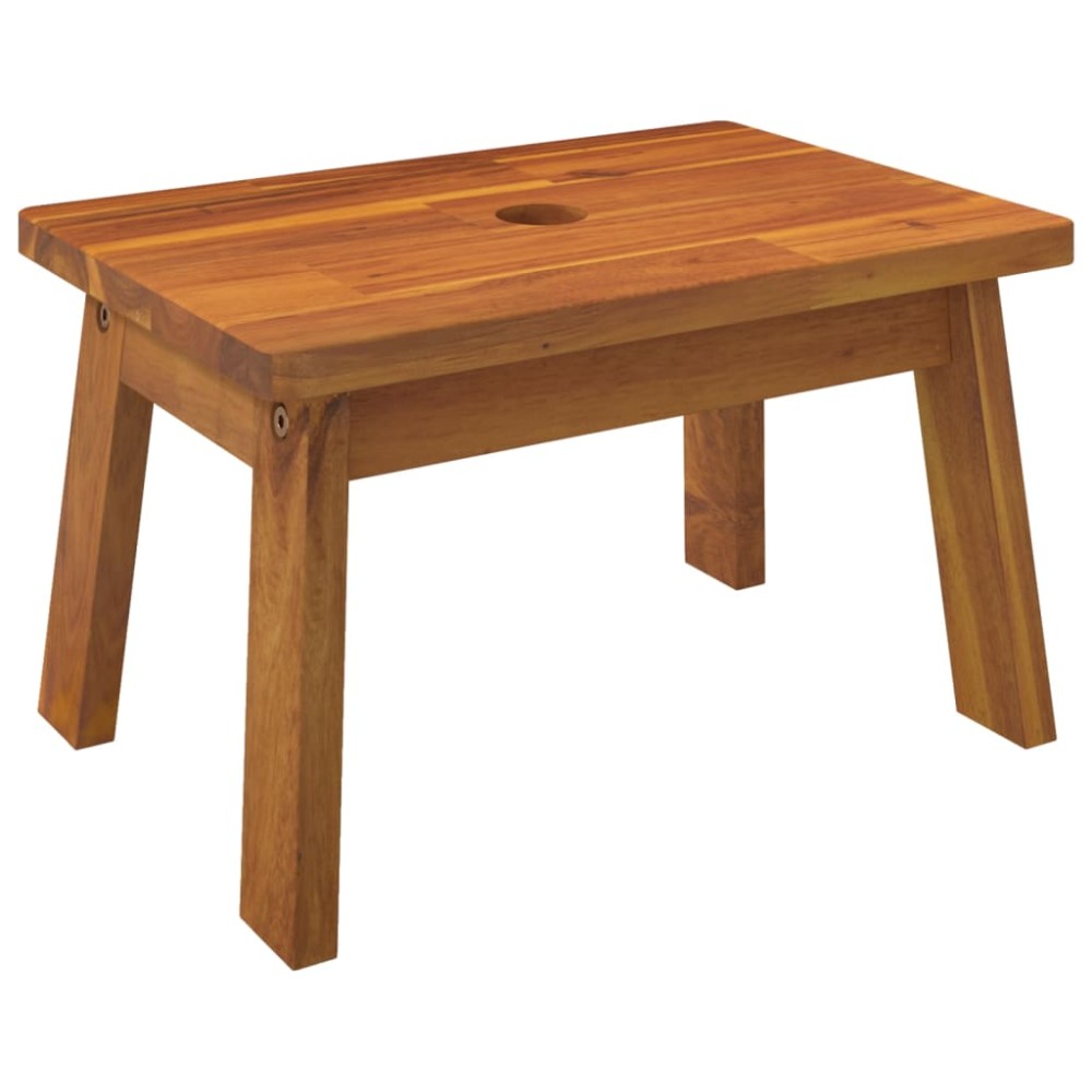 vidaXL Taburet cu 1 treaptă, 38x26x22 cm, lemn masiv de acacia
