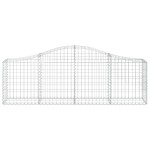vidaXL Coș gabion arcuit 200x30x60/80 cm fier galvanizat vidaXL Coș gabion arcuit 200x30x60/80 cm fier galvanizat