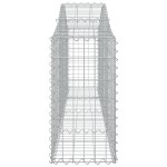 vidaXL Coș gabion arcuit 200x30x60/80 cm fier galvanizat vidaXL Coș gabion arcuit 200x30x60/80 cm fier galvanizat