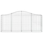 vidaXL Coș gabion arcuit 200x30x80/100 cm fier galvanizat vidaXL Coș gabion arcuit 200x30x80/100 cm fier galvanizat