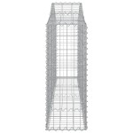 vidaXL Coș gabion arcuit 200x30x80/100 cm fier galvanizat vidaXL Coș gabion arcuit 200x30x80/100 cm fier galvanizat