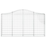 vidaXL Coș gabion arcuit 200x30x100/120 cm fier galvanizat vidaXL Coș gabion arcuit 200x30x100/120 cm fier galvanizat