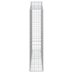 vidaXL Coș gabion arcuit 200x30x140/160 cm fier galvanizat vidaXL Coș gabion arcuit 200x30x140/160 cm fier galvanizat
