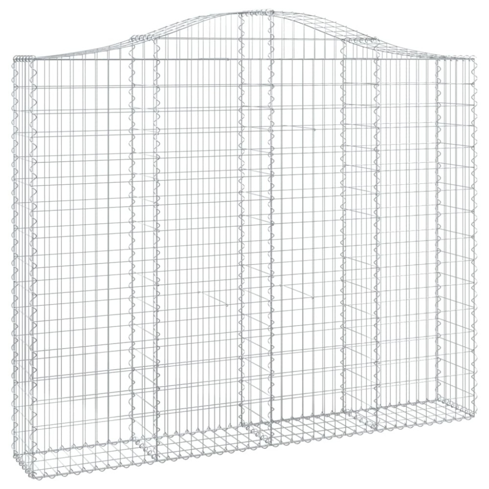 vidaXL Coș gabion arcuit 200x30x160/180 cm fier galvanizat