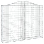 vidaXL Coș gabion arcuit 200x30x160/180 cm fier galvanizat vidaXL Coș gabion arcuit 200x30x160/180 cm fier galvanizat