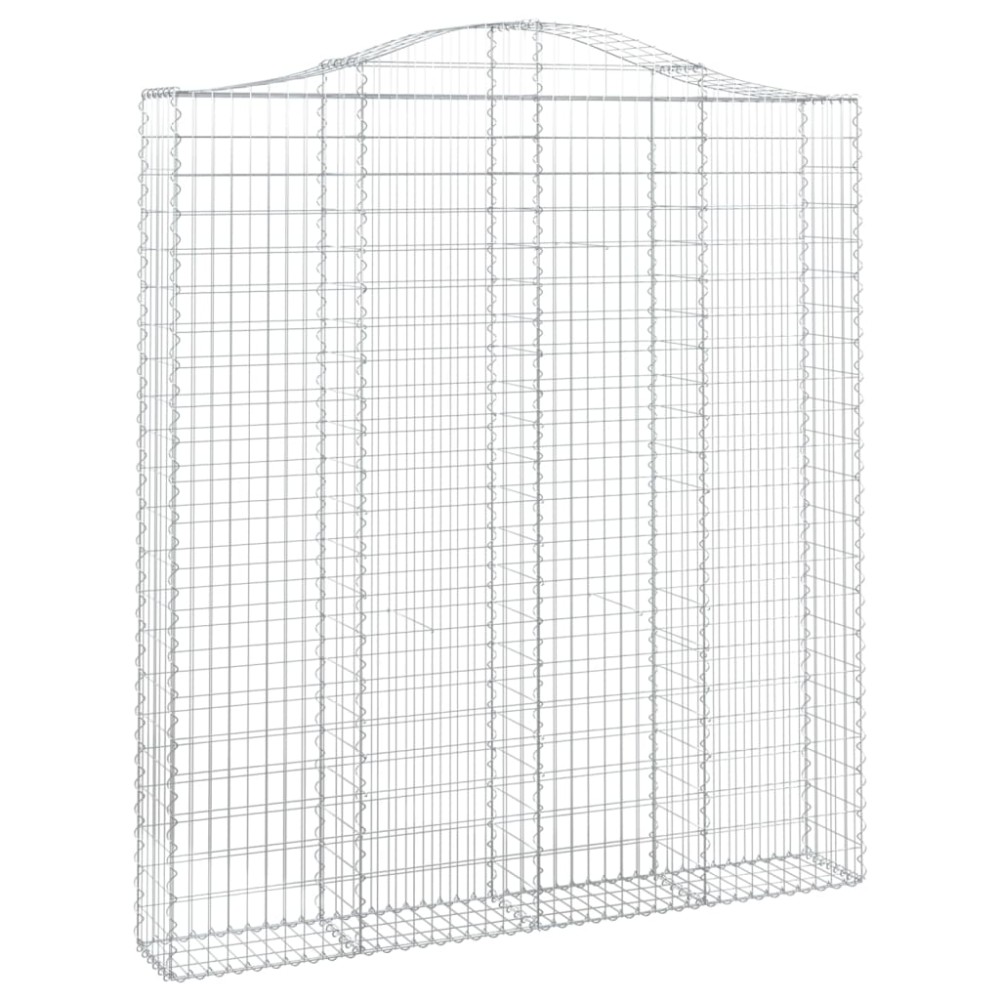 vidaXL Coș gabion arcuit, 200x30x220/240, fier galvanizat