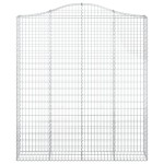 vidaXL Coș gabion arcuit, 200x30x220/240, fier galvanizat