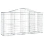 vidaXL Coș gabion arcuit 200x50x100/120 cm fier galvanizat vidaXL Coș gabion arcuit 200x50x100/120 cm fier galvanizat