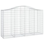 vidaXL Coș gabion arcuit 200x50x120/140 cm fier galvanizat vidaXL Coș gabion arcuit 200x50x120/140 cm fier galvanizat