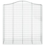 vidaXL Coș gabion arcuit 200x50x200/220 cm fier galvanizat vidaXL Coș gabion arcuit 200x50x200/220 cm fier galvanizat