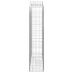 vidaXL Coș gabion arcuit, 200x50x220/240 cm, fier galvanizat