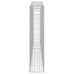 vidaXL Coș gabion arcuit, 400x30x140/160 cm, fier galvanizat